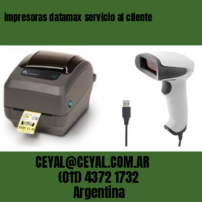 impresoras datamax servicio al cliente