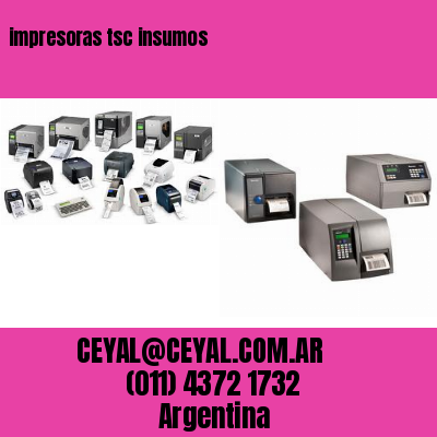 impresoras tsc insumos
