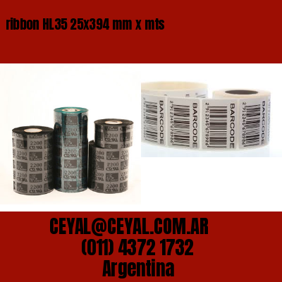 ribbon HL35 25×394 mm x mts