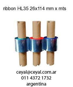 ribbon HL35 26x114 mm x mts