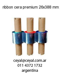 ribbon cera premium 26x388 mm x mts