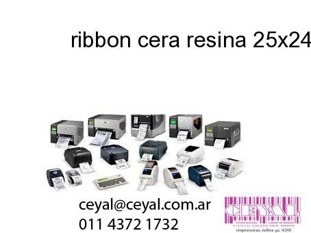 ribbon cera resina 25x243 mm x mts