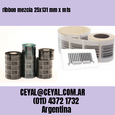 ribbon mezcla 25×131 mm x mts