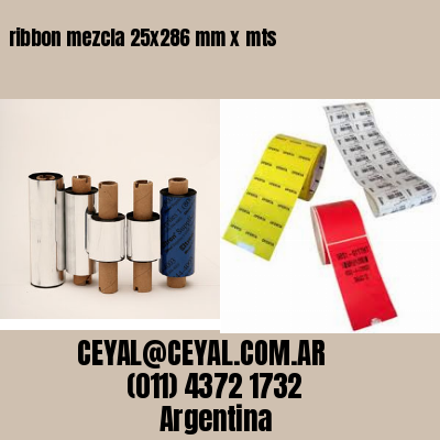 ribbon mezcla 25×286 mm x mts