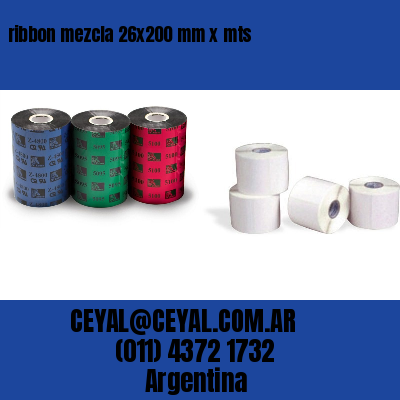 ribbon mezcla 26×200 mm x mts
