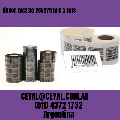 ribbon mezcla 26×275 mm x mts