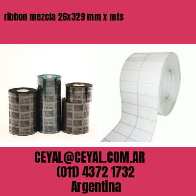 ribbon mezcla 26×329 mm x mts