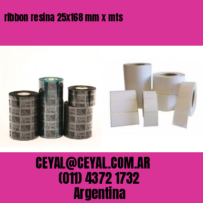 ribbon resina 25×168 mm x mts