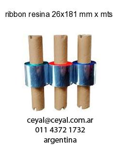 ribbon resina 26x181 mm x mts