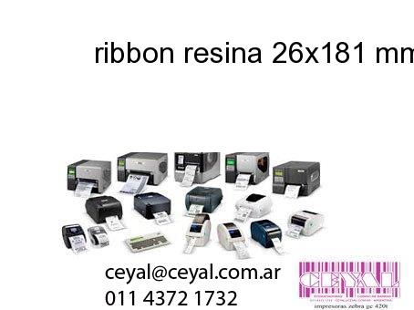 ribbon resina 26x181 mm x mts