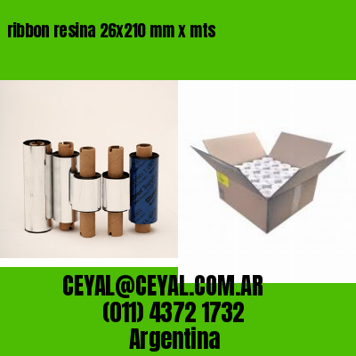 ribbon resina 26×210 mm x mts