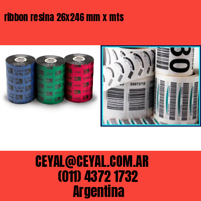 ribbon resina 26×246 mm x mts