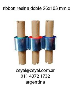 ribbon resina doble 26x103 mm x mts