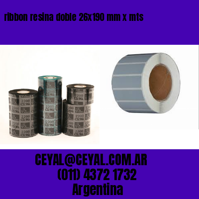 ribbon resina doble 26×190 mm x mts