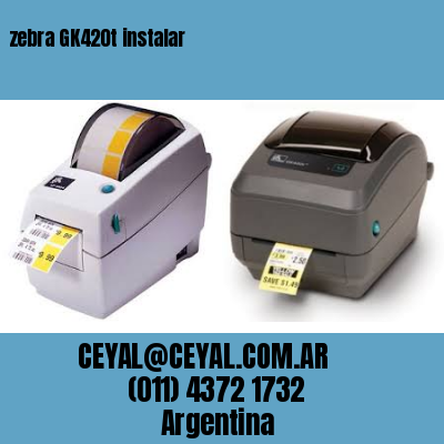 zebra GK420t instalar