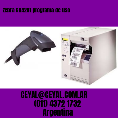 zebra GK420t programa de uso