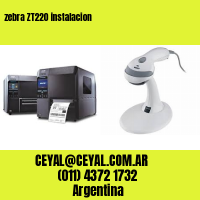 zebra ZT220 instalacion