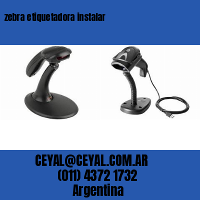 zebra etiquetadora instalar