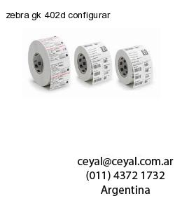 zebra gk 402d configurar