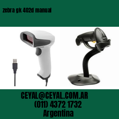 zebra gk 402d manual