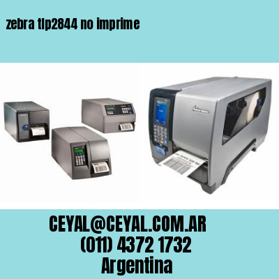 zebra tlp2844 no imprime