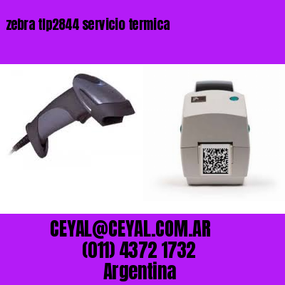 zebra tlp2844 servicio termica