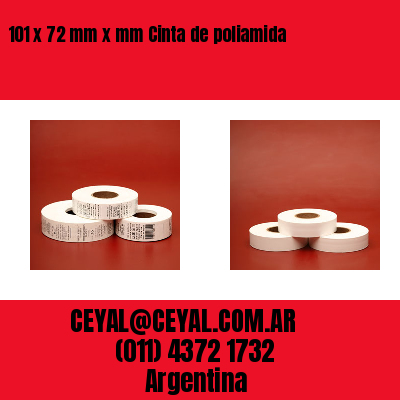 101 x 72 mm x mm Cinta de poliamida