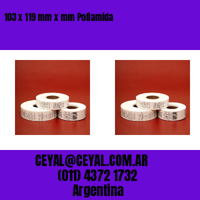 103 x 119 mm x mm Poliamida