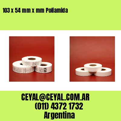 103 x 54 mm x mm Poliamida