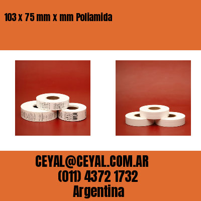 103 x 75 mm x mm Poliamida