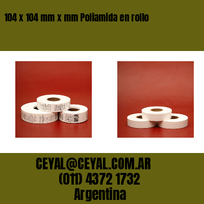 104 x 104 mm x mm Poliamida en rollo