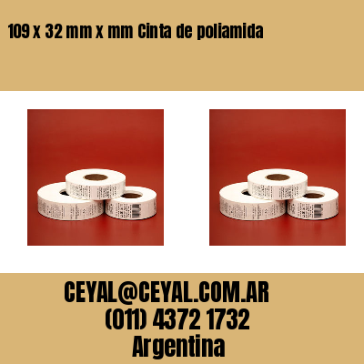 109 x 32 mm x mm Cinta de poliamida