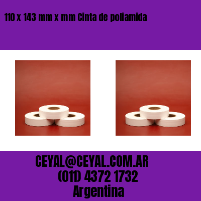 110 x 143 mm x mm Cinta de poliamida