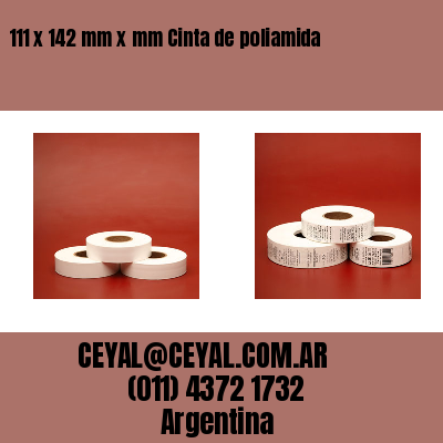 111 x 142 mm x mm Cinta de poliamida