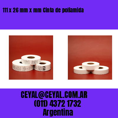 111 x 26 mm x mm Cinta de poliamida