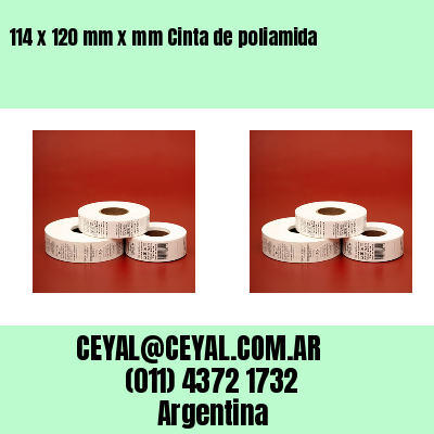 114 x 120 mm x mm Cinta de poliamida