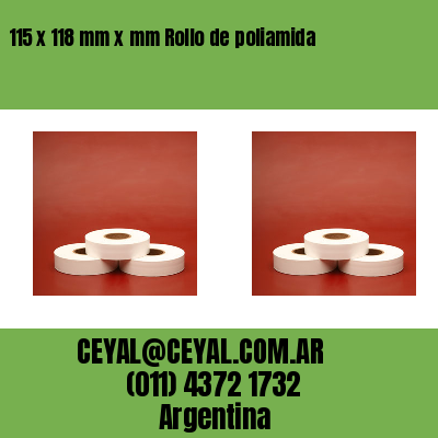 115 x 118 mm x mm Rollo de poliamida