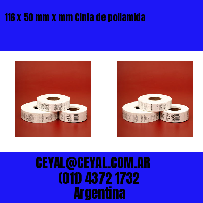 116 x 50 mm x mm Cinta de poliamida