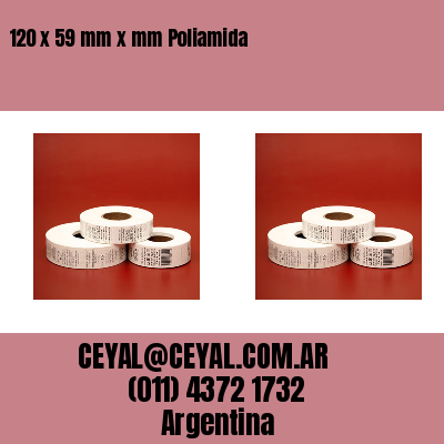 120 x 59 mm x mm Poliamida