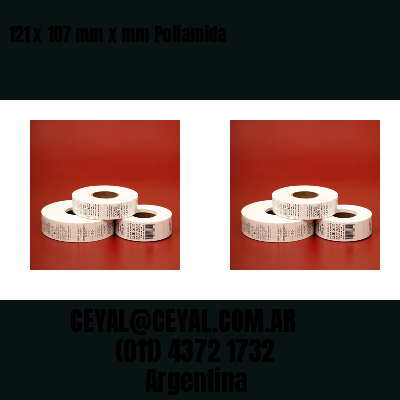 121 x 107 mm x mm Poliamida