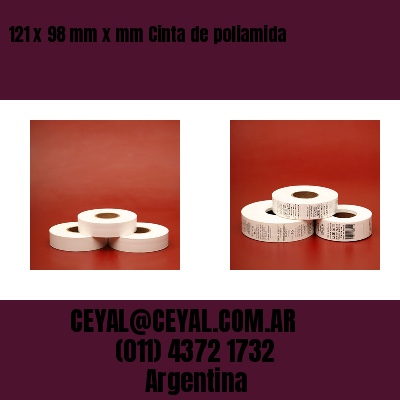 121 x 98 mm x mm Cinta de poliamida