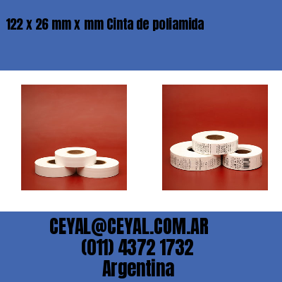 122 x 26 mm x mm Cinta de poliamida