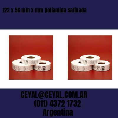 122 x 56 mm x mm poliamida satinada