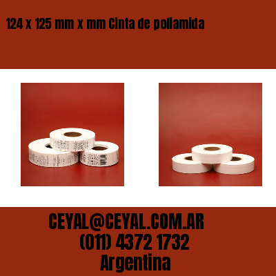 124 x 125 mm x mm Cinta de poliamida