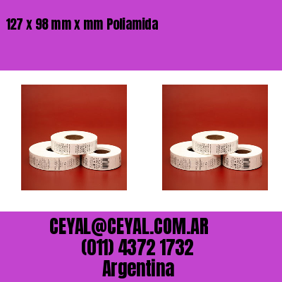 127 x 98 mm x mm Poliamida
