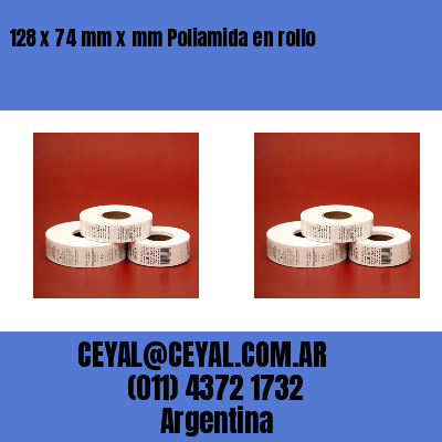 128 x 74 mm x mm Poliamida en rollo