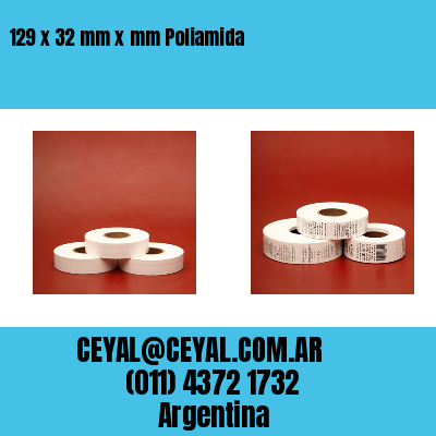129 x 32 mm x mm Poliamida