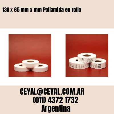 130 x 65 mm x mm Poliamida en rollo