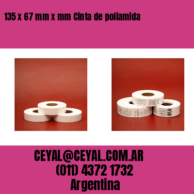 135 x 67 mm x mm Cinta de poliamida