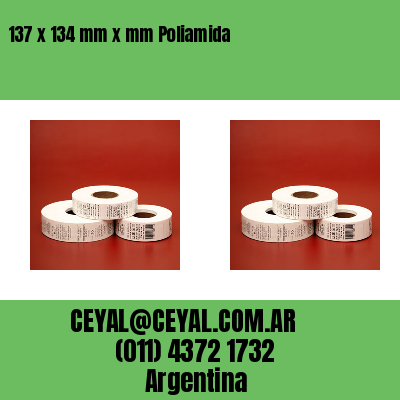 137 x 134 mm x mm Poliamida